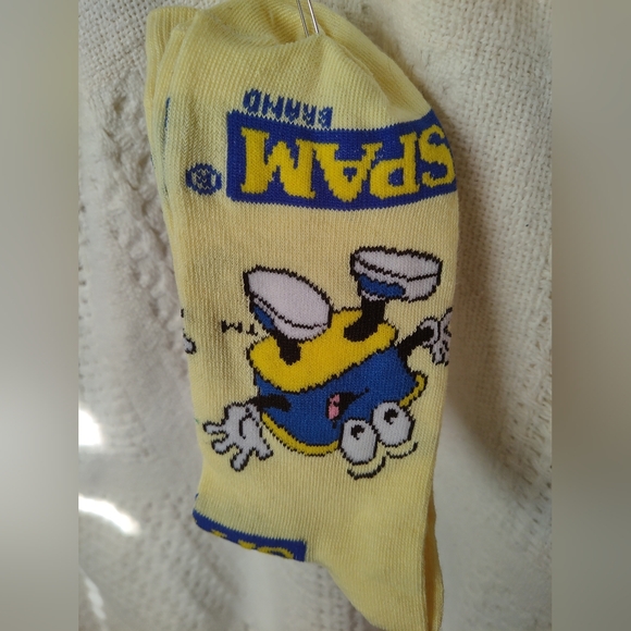 NEW Spam Brand Men's Socks Novelty Size 6-12 - Picture 2 of 3